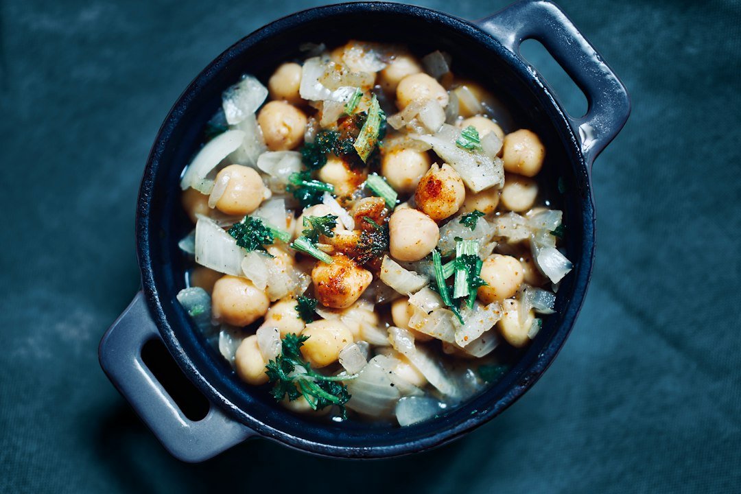 Illustrative stock photograph of chickpea curry