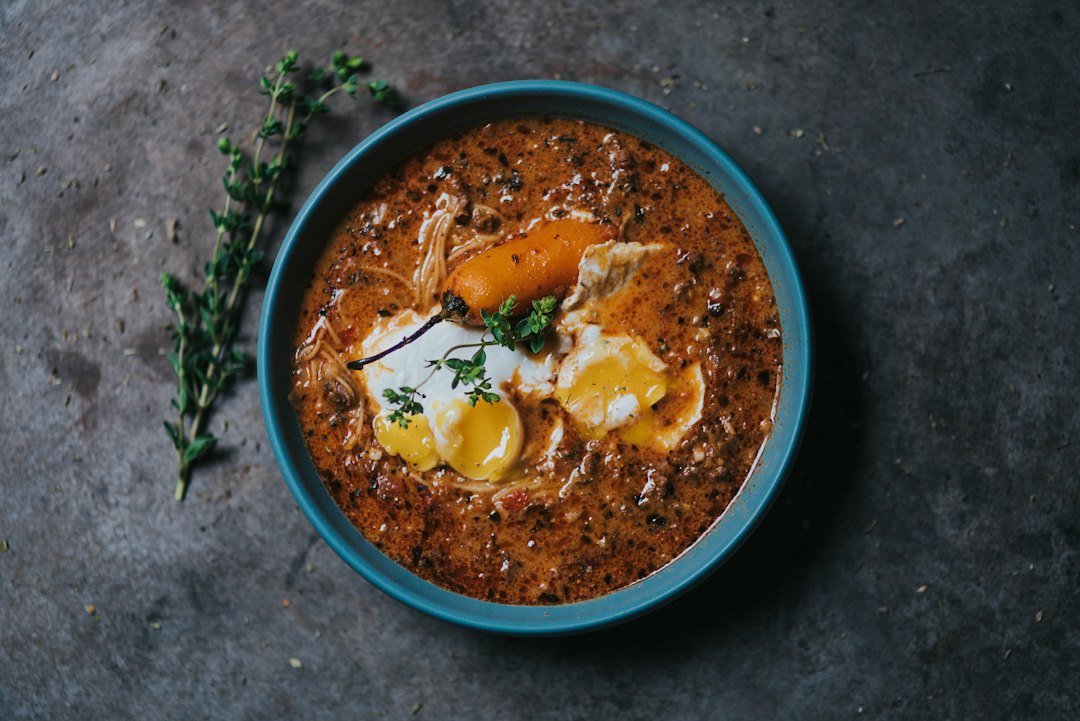 A bowl of homemade Indian daal curry