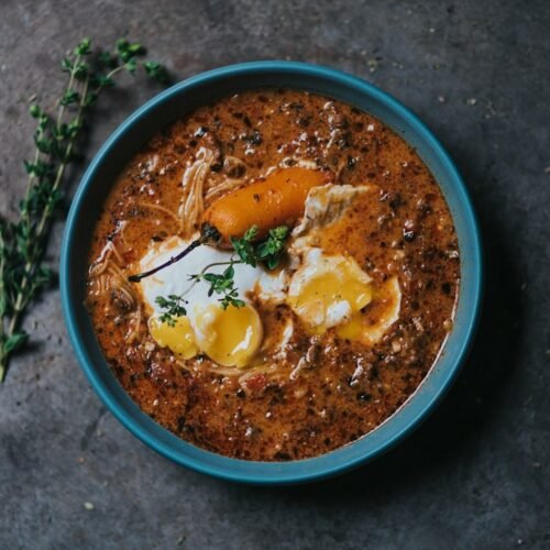 A bowl of homemade Indian daal curry